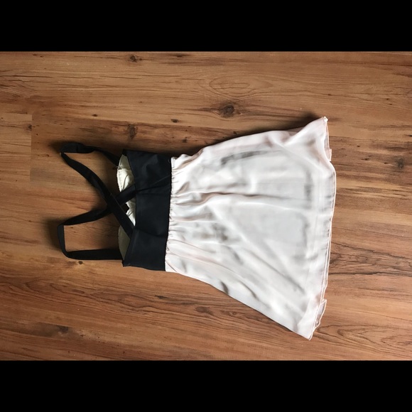 NWOT. ASOS chiffon babydoll tunic top corset style - Picture 3 of 9